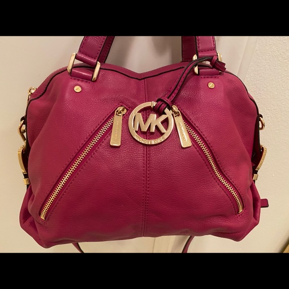 MICHAEL KORS BEAUTIFUL PINK LEATHER PURSE - Picture 3 of 13